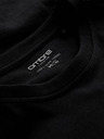 Ombre Clothing Fekete férfi alap póló Ombre Clothing