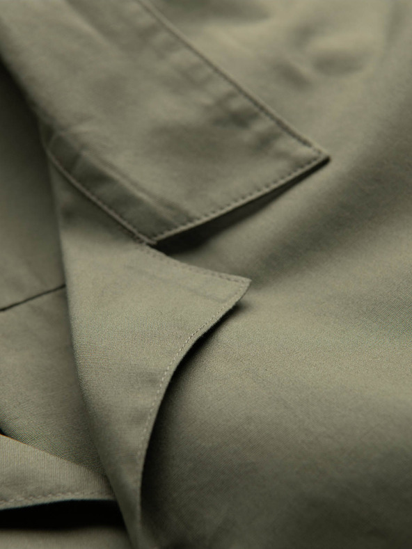 Ombre Clothing Khaki férfi rövid ujjú ing Ombre ruházat