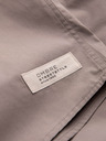 Ombre Clothing Barna férfi rövid ujjú ing Ombre Ruházat