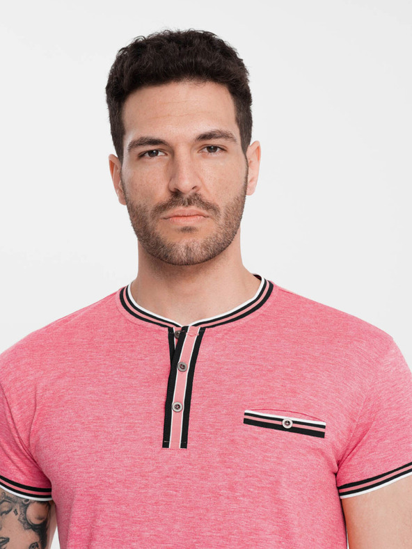 Ombre Clothing Régi rózsaszín férfi gombolós ing Ombre ruházat
