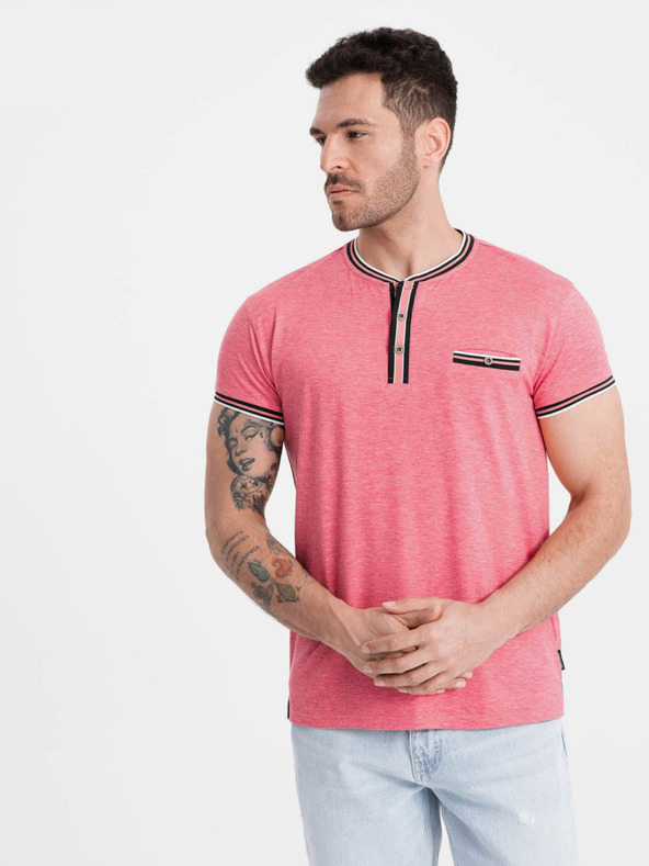 Ombre Clothing Régi rózsaszín férfi gombolós ing Ombre ruházat