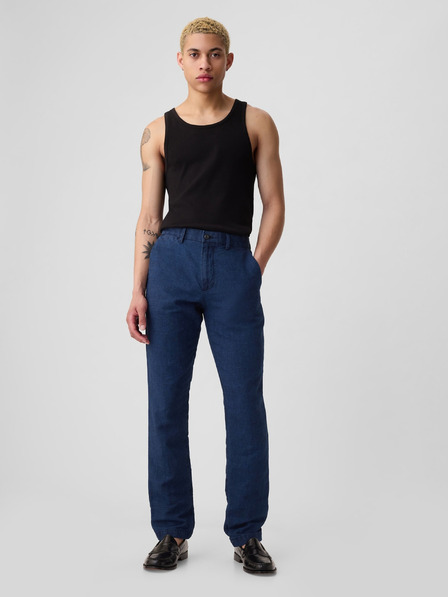GAP Slim nadrág lenkeverékből GAP