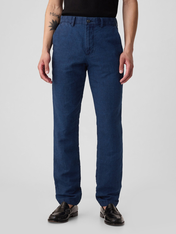 GAP Slim nadrág lenkeverékből GAP
