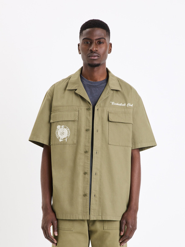 Celio Khaki színű férfi Celio Boston Celtics póló