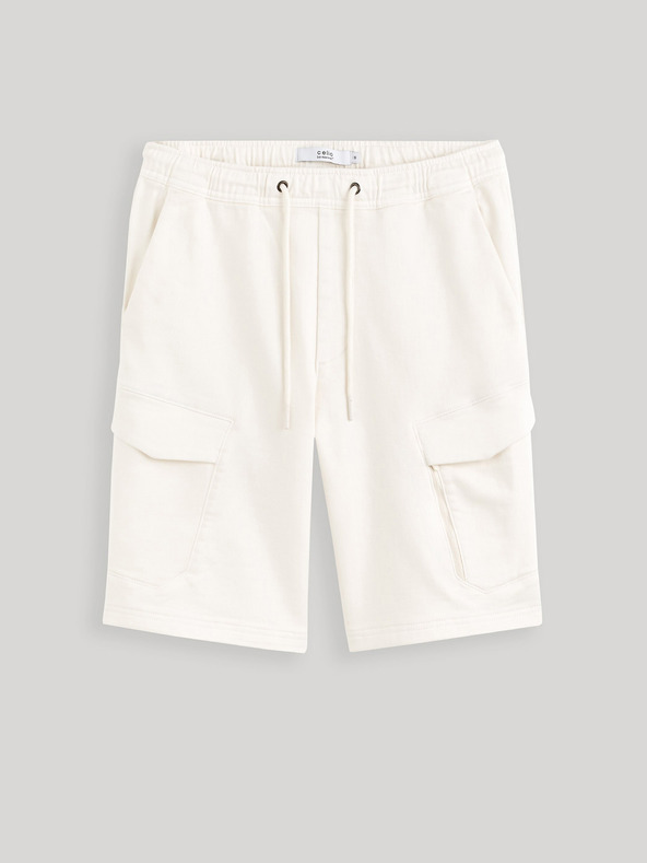 Celio Krémszínű férfi cargo rövidnadrág Celio Gojogbm