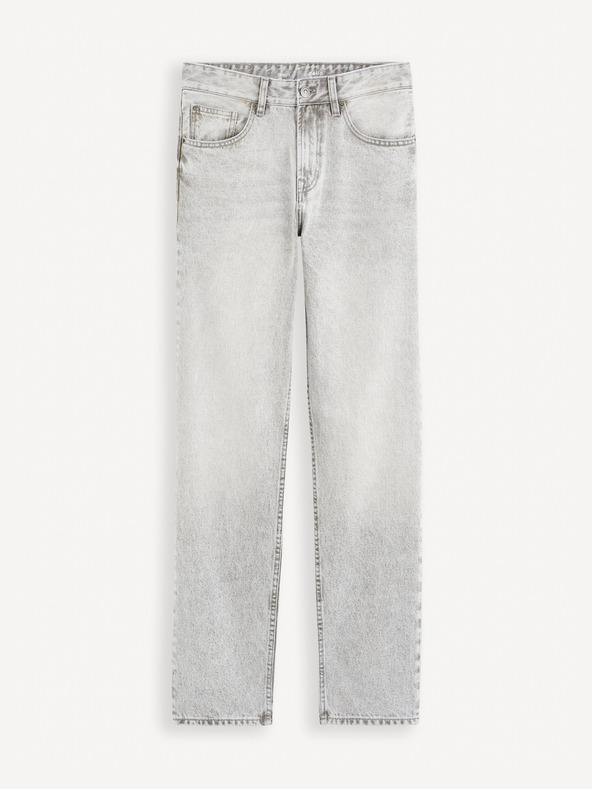 Celio Szürke férfi Celio C15 egyenes Fodroit 30 farmernadrág
