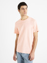 Celio Rózsaszín Férfi Basic póló Celio Tebase