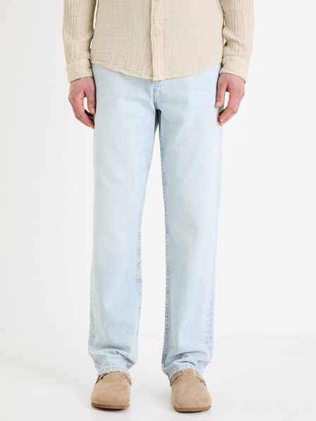 Celio Világoskék férfi Celio C15 egyenes Fodroit 30 farmer