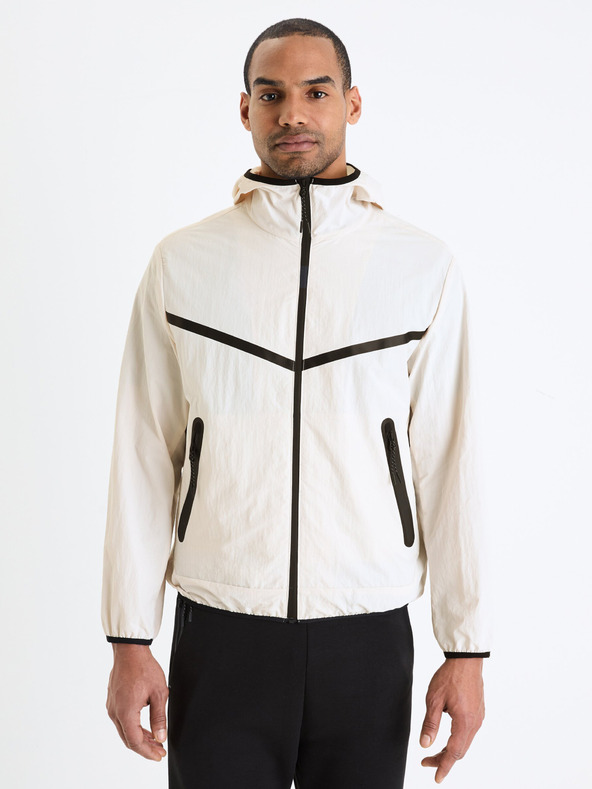 Celio Fehér férfi Celio Gutrack kapucnis kabát
