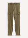Celio Khaki színű férfi cargo nadrág Celio Dolyte