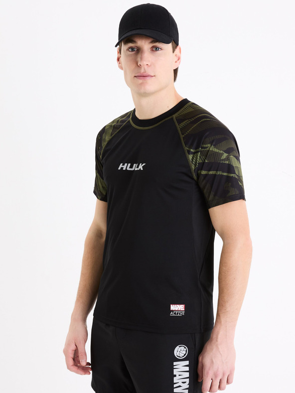 Celio Fekete férfi Celio Marvel Hulk sportpóló