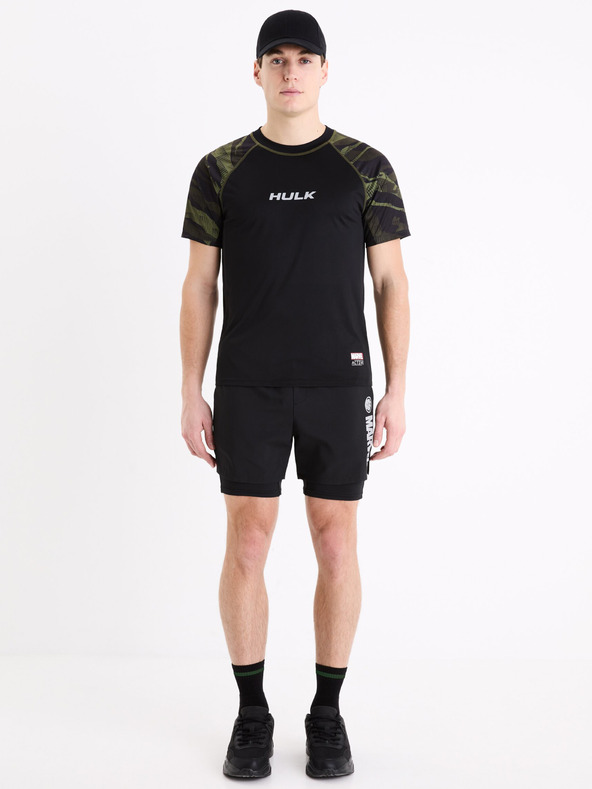 Celio Fekete férfi Celio Marvel Hulk sportpóló