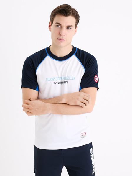 Celio Fehér férfi Celio Marvel Captain America sportpóló