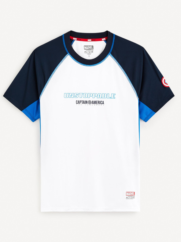 Celio Fehér férfi Celio Marvel Captain America sportpóló