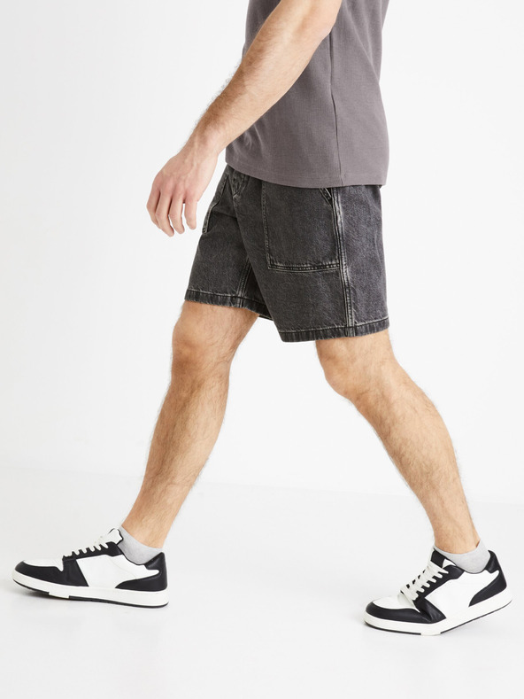 Celio Fekete férfi farmer rövidnadrág Celie Domalobm4