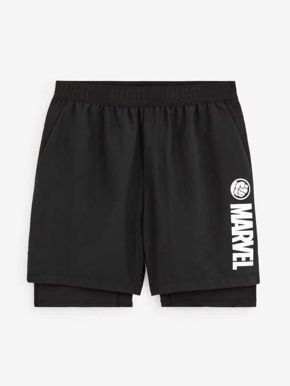 Celio Fekete Celio Marvel Hulk sport rövidnadrág