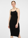 Orsay ORSAY fekete női midi ruha