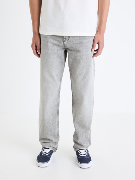 Celio Szürke férfi laza szabású farmernadrág Celio C75 Foloose