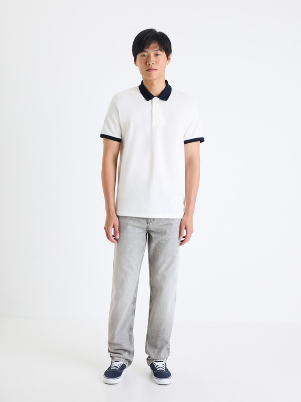 Celio Szürke férfi laza szabású farmernadrág Celio C75 Foloose