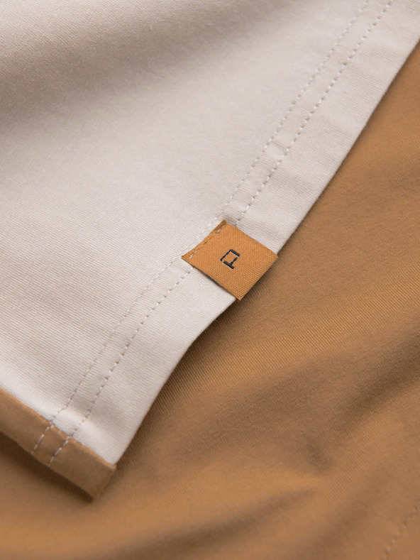 Ombre Clothing Barna férfi póló Ombre Ruházat