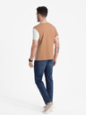 Ombre Clothing Barna férfi póló Ombre Ruházat