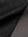 Ombre Clothing Szürke férfi finom kockás blézer Ombre Ruházat