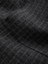 Ombre Clothing Sötétszürke férfi kockás blézer gyapjú keverékkel Ombre Clothing