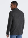 Ombre Clothing Sötétszürke férfi kockás blézer gyapjú keverékkel Ombre Clothing