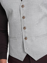 Ombre Clothing Világosszürke férfi jacquard mellény Ombre Ruházat