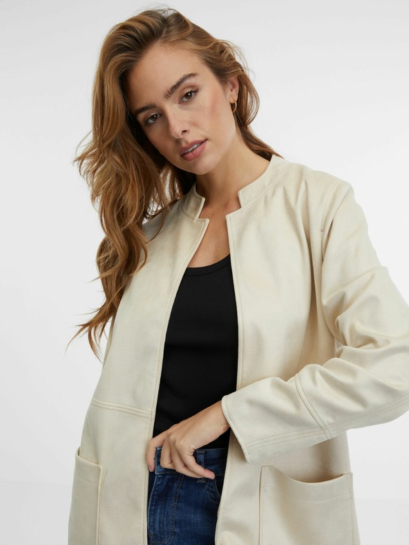 Orsay ORSAY bézs női bőrdzseki