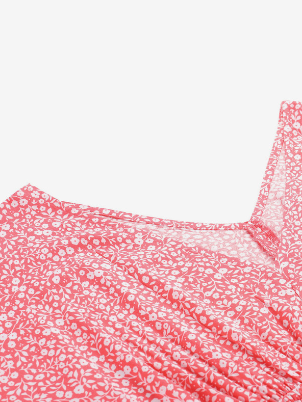 ALPINE PRO ALPINE PRO piros női virágos nyári ruha Graana