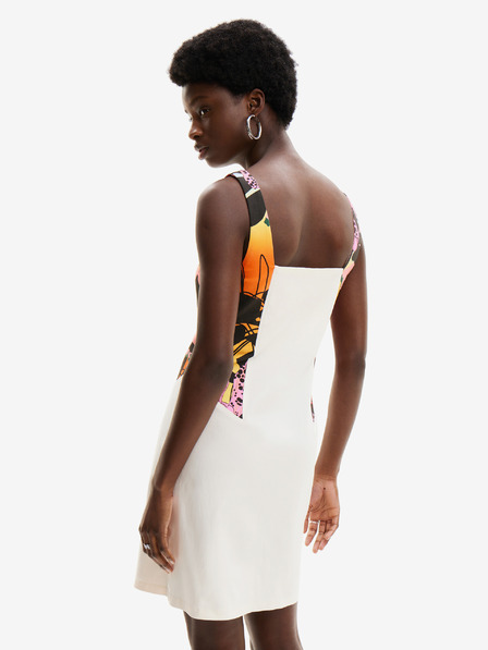 Desigual Desigual x M. Christian Lacroix Marbella krémszínű női ruha