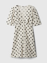 GAP Vászon pöttyös mini ruha GAP