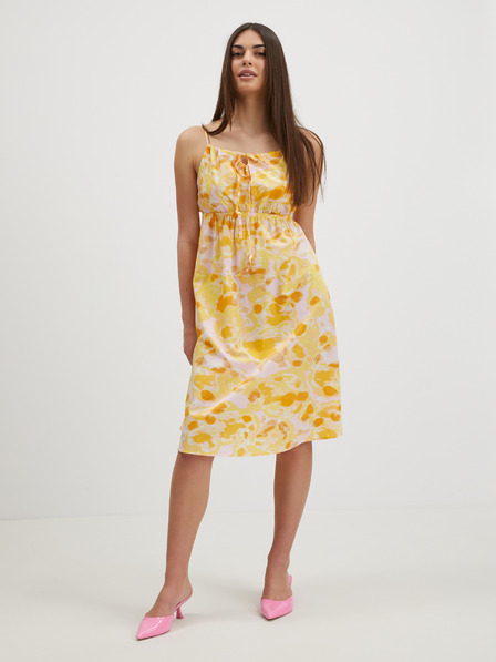 Vero Moda Sárga női mintás ruha VERO MODA Joa Joa