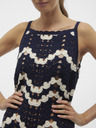 Vero Moda Sötétkék női horgolt midi ruha Vero Moda Venus