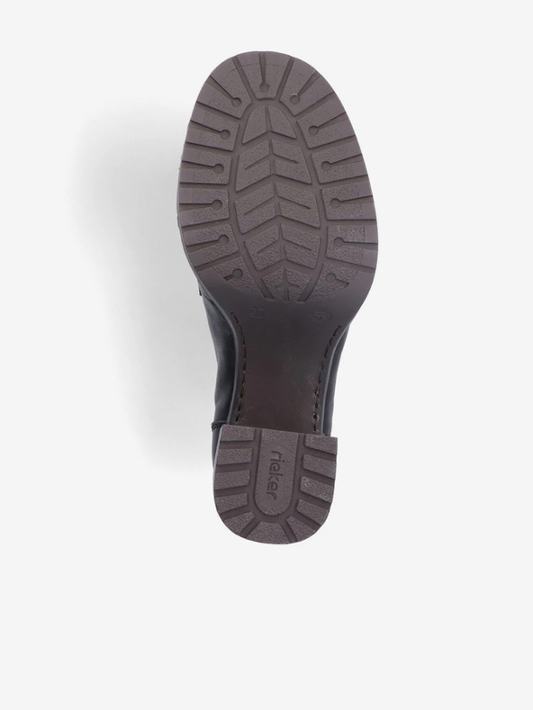 Rieker Fekete női bőr sarkú cipő Rieker