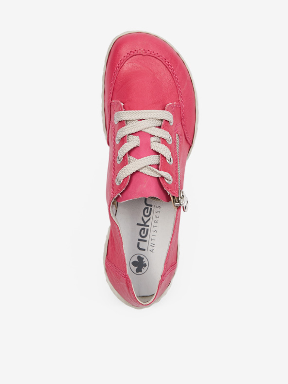 Rieker Sötét rózsaszín női bőr tornacipő Rieker