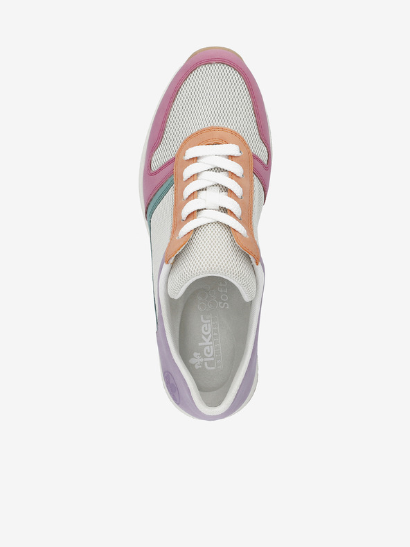 Rieker Krémszínű és rózsaszín női ékcipő Rieker