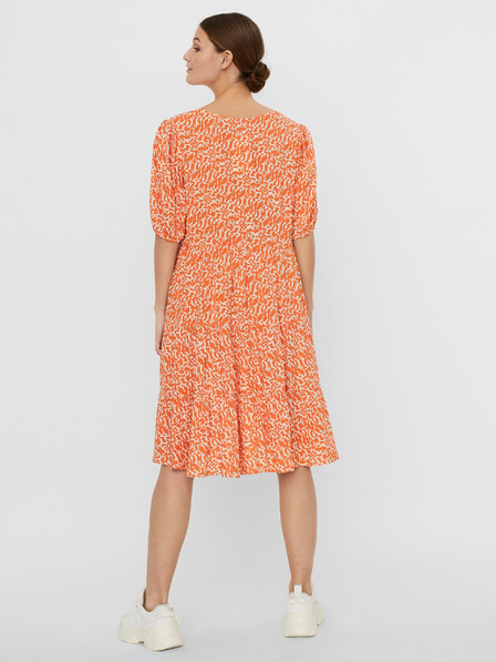 Vero Moda Narancssárga mintás lenge ruha VERO MODA Hanna