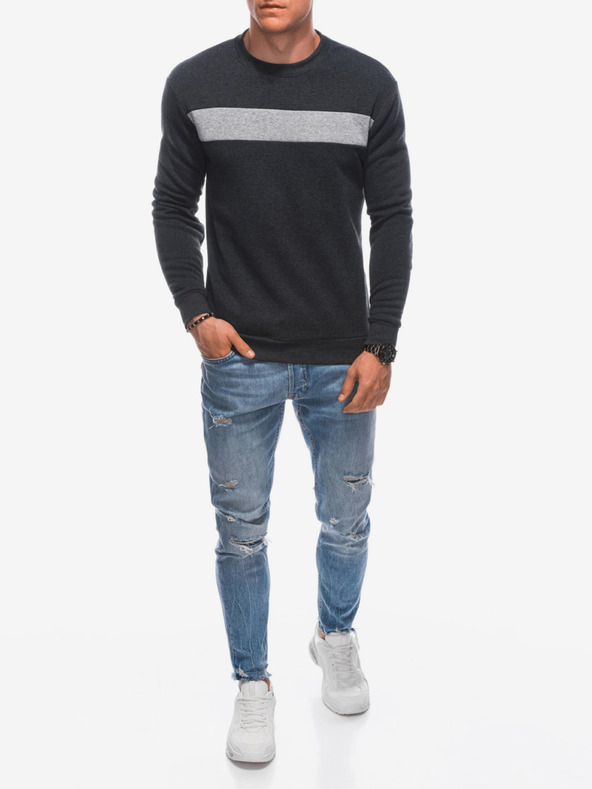 Edoti Férfi kapucnis melegítőfelső 1598B - grafit