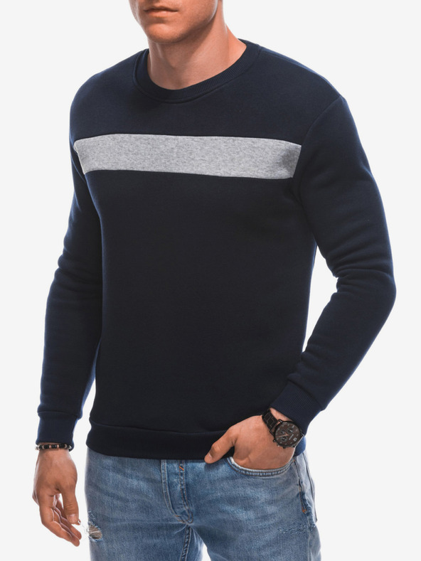 Edoti Férfi kapucnis pulóver 1598B - Sötétkék