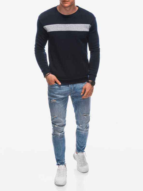 Edoti Férfi kapucnis pulóver 1598B - Sötétkék