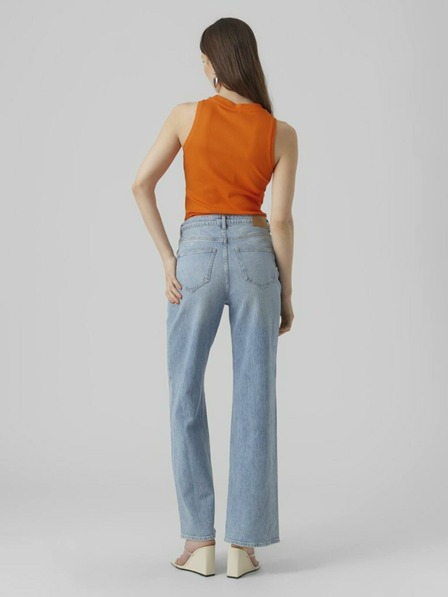 AWARE by VERO MODA Narancssárga női bordázott alaptartozék felső AWARE by VERO MODA Lavender