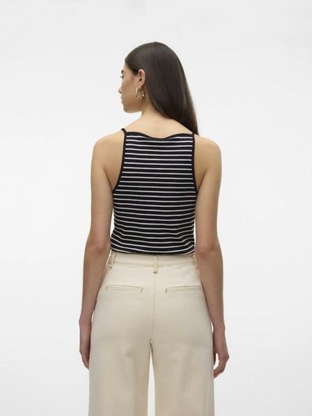 AWARE by VERO MODA Fekete női csíkos pulóver AWARE by VERO MODA Wett