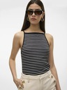 AWARE by VERO MODA Fekete női csíkos pulóver AWARE by VERO MODA Wett