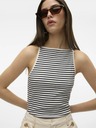 AWARE by VERO MODA Fehér női csíkos pulóver AWARE by VERO MODA Wett