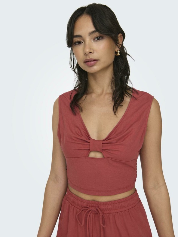 ONLY Tégla női crop top ONLY Jany
