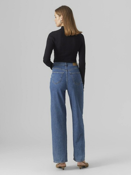 Vero Moda Fekete női VERO MODA Sally pulóver ruha VERO MODA Sally női pulóverruha