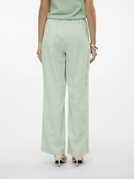 Vero Moda Világoszöld női bő szárú nadrág VERO MODA Carmen