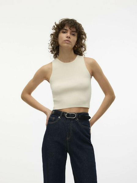 Vero Moda Bézs színű női crop top Vero Moda Ginny